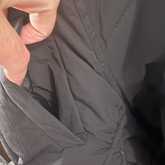 Long Black Puffer Coat With Faux Fur Hood & Zipper Closure By You.u Size XL - Picture 8 of 16